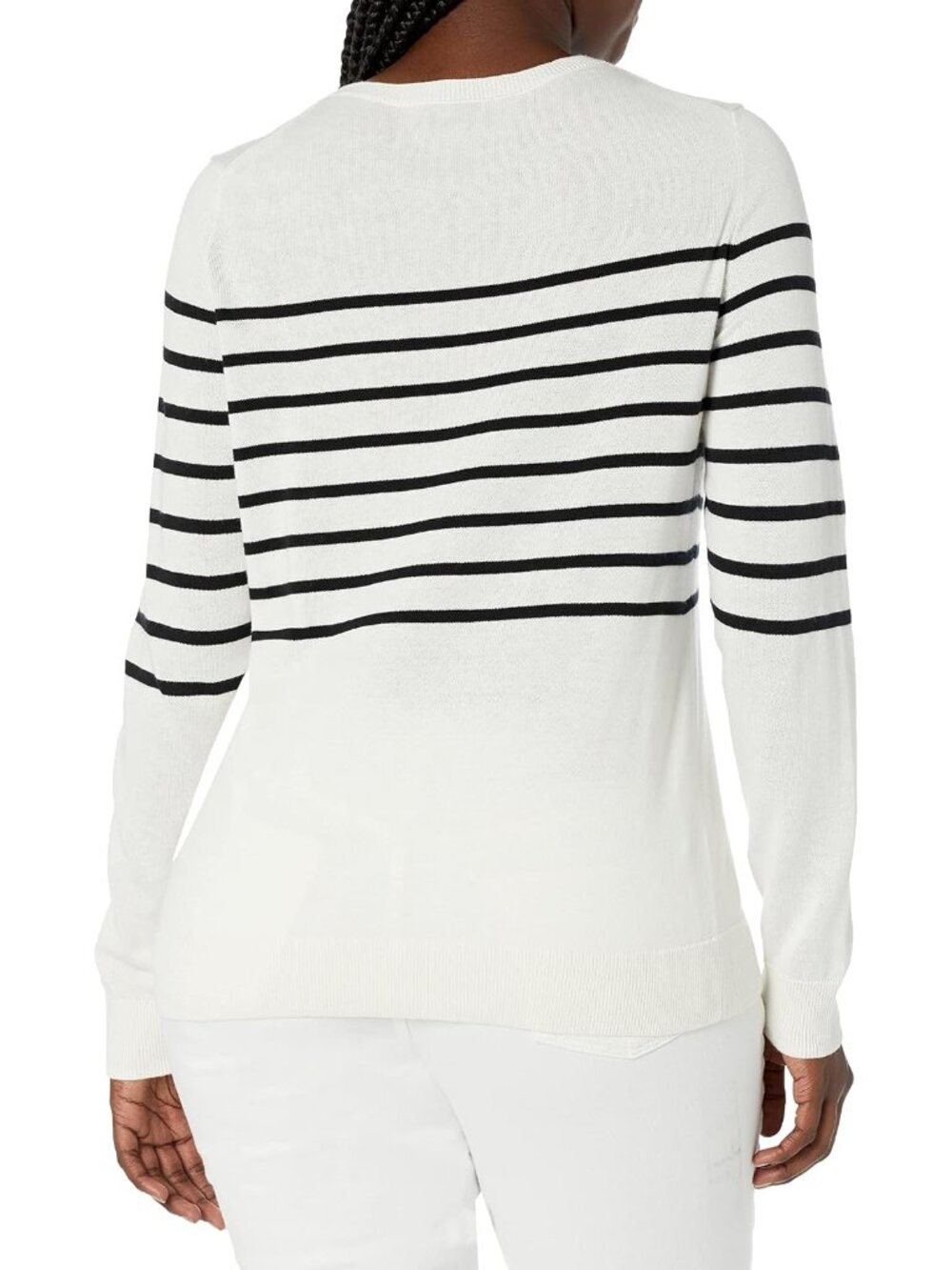 Women's Long-Sleeve Lightweight Crewneck Sweater, Flattering Available in Plus S - Picture 3 of 7